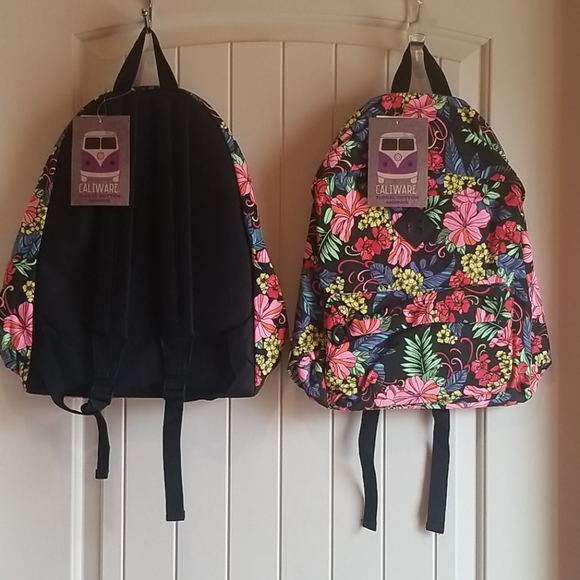 💛Caliware Floral Cotton Backpack - Picture 1 of 4